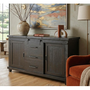 VH1854 : Tủ Rượu, Ti Vi, Tủ Bếp, Chén Dĩa - Cánh Cửa Lùa Gỗ